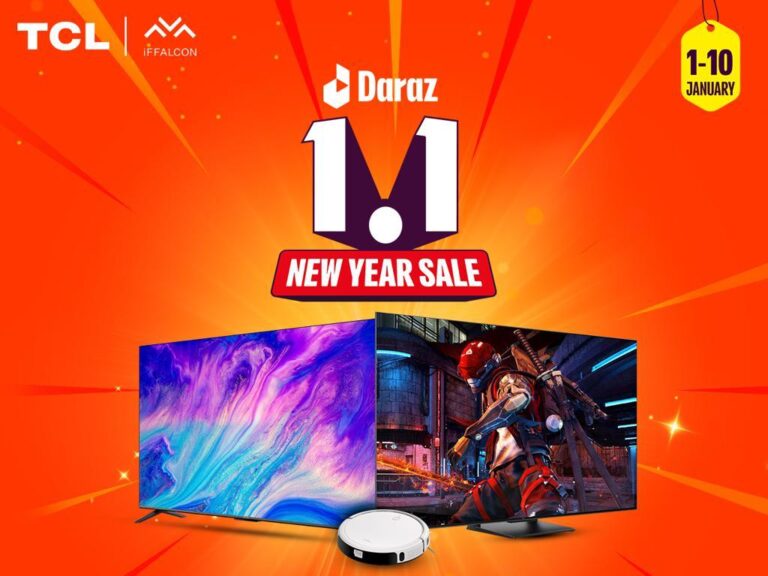 Mark Your Calendars! TCL and Daraz 1.1 Sale is here with Unmissables Deals Starting from 1st January