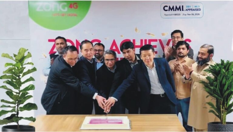 Zong 4G’s Digital Transformation Gets Major Boost with CMMI Maturity Level 3 Appraisal