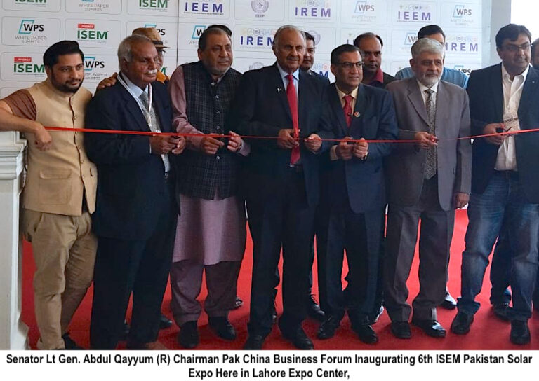 Sixth ISEM Pakistan Solar Exhibition & Conference inaugurated