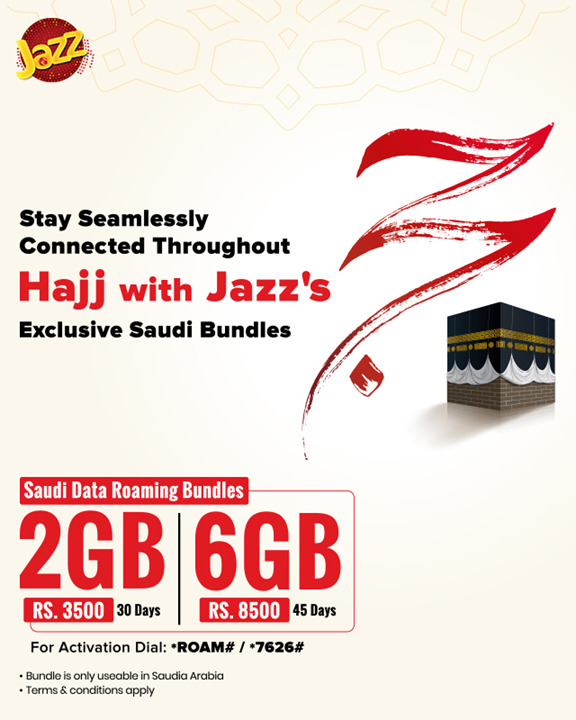 Jazz Introduces Saudi Data Roaming Bundles for Hajj Pilgrims
