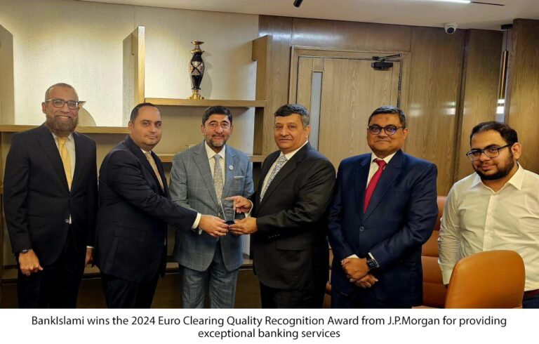 BankIslami achieves the 2024 Euro Clearing Quality Recognition Award from J.P.Morgan