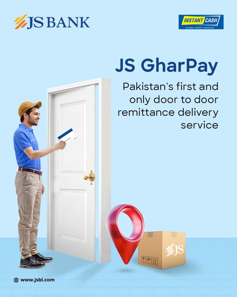 JS Bank and Instant Cash Partner for Launch of Pakistan’s First Door-to-Door Remittance Service, ‘JS GharPay’