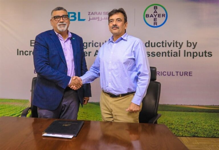 HBL ZARAI SERVICES AND BAYER PAKISTAN SIGN STRATEGIC MOU TO EMPOWER SMALLHOLDER FARMERS