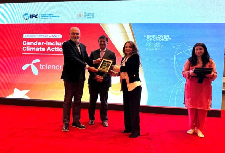Telenor Pakistan Honored with “Employer of Choice 2025 – Exemplary Award” for Gender Inclusive Climate Action