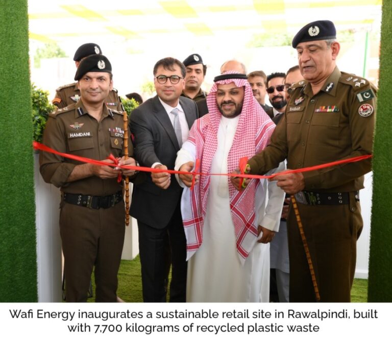 Wafi Energy Launches Second Retail Station Made with Recycled Plastic in Rawalpindi