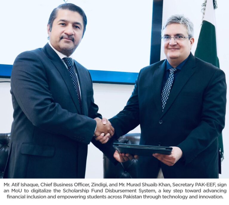Zindigi and Pakistan Education Endowment Fund (PAK-EEF) Partner to Empower Students Through Digital Scholarship Disbursement