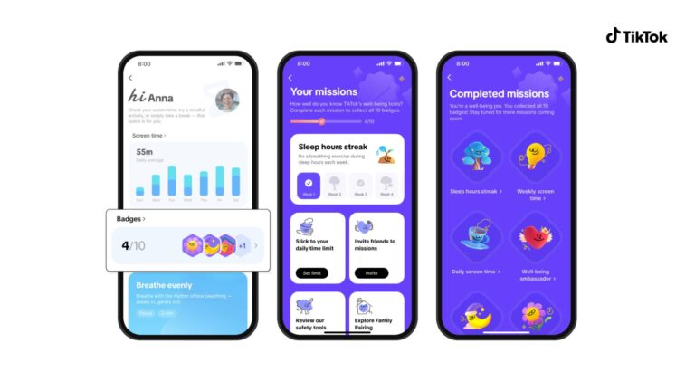 TikTok launches new Time and Well-being space to support healthier digital habits