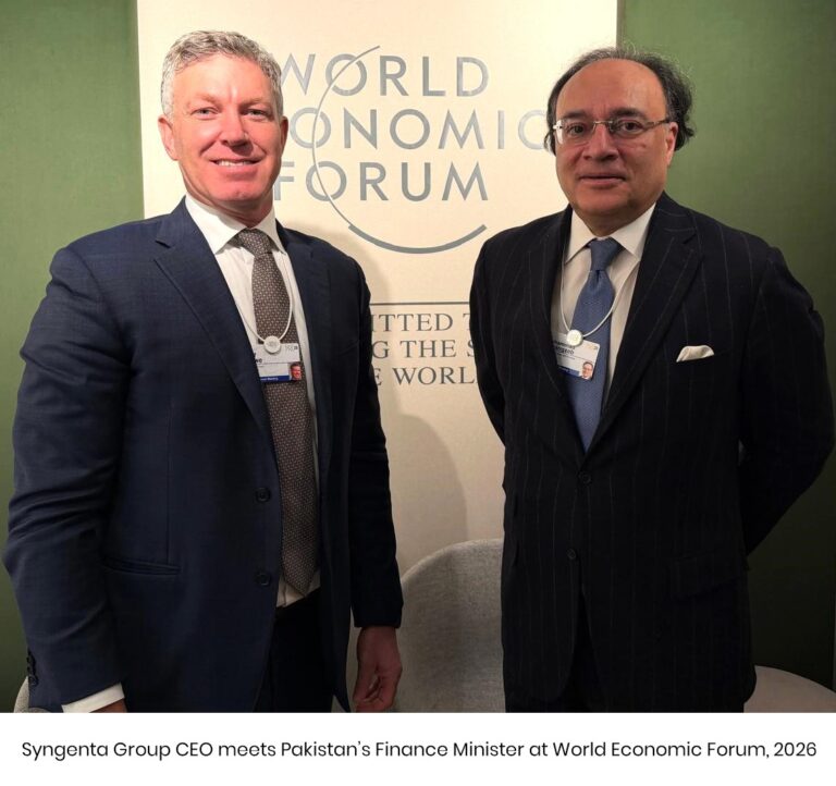Syngenta Group CEO meets Pakistan’s Finance Minister at the World Economic Forum, 2026