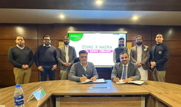 Zong and NADRA Partner to Advance Pakistan’s Digital Transformation