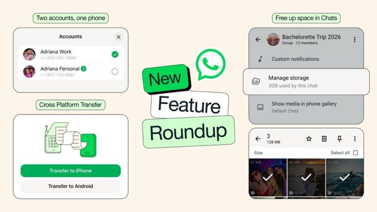 New Feature Roundup: Free up space, multiple accounts, cross-platform transfer and more