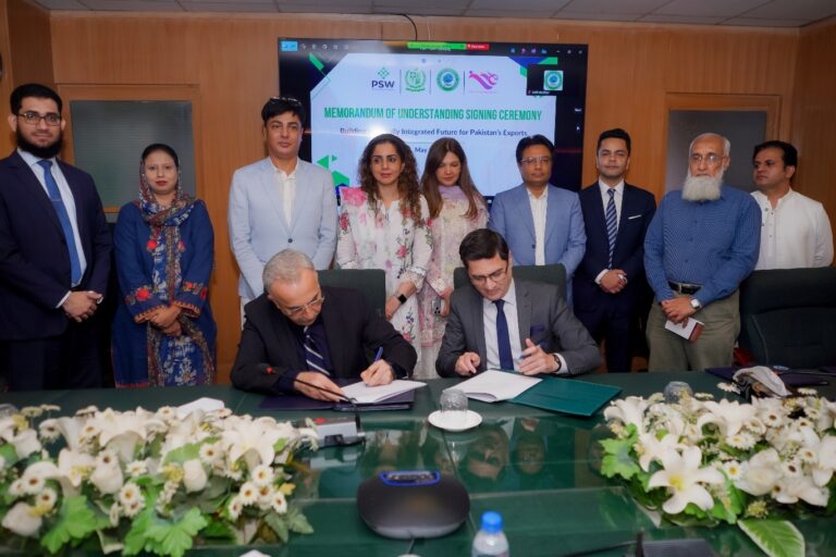 Pakistan Single Window (PSW) and Trade Development Authority of Pakistan (TDAP) sign MoU for export growth