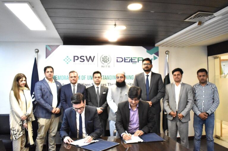 Pakistan Single Window and National Information Technology Board Sign MoU to Advance Digital Public Services under DEEP