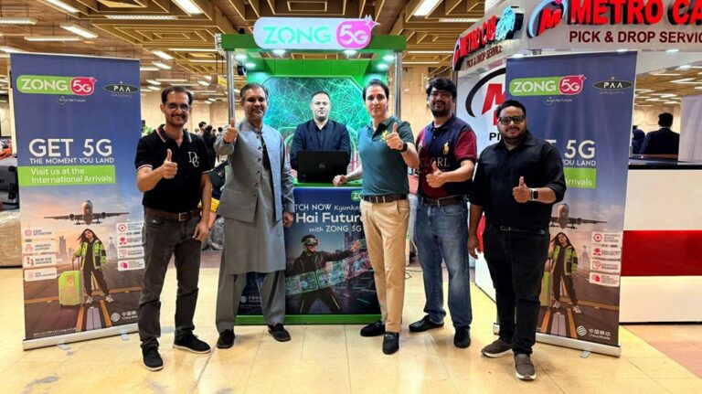 Zong partners with PAA to establish 5G Customer Facilitation Desk at Karachi Airport