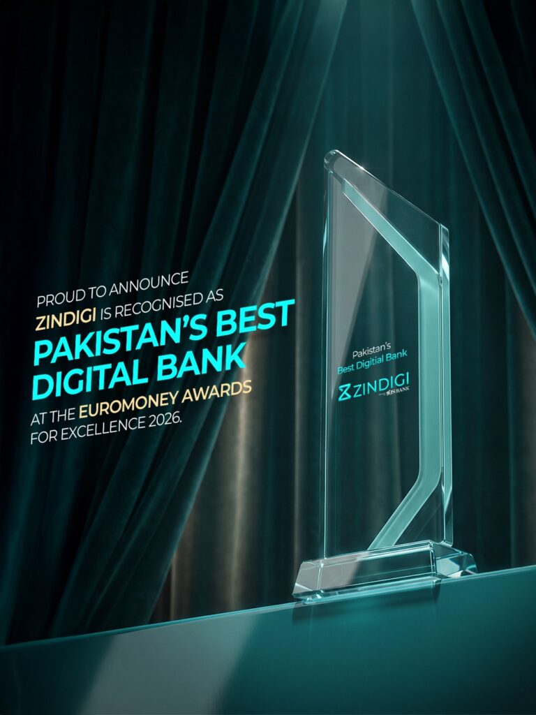 Zindigi Earns Global Recognition as Pakistan’s Best Digital Bank at the Euromoney Awards for Excellence
