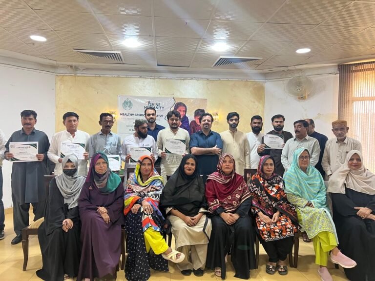 SHINE Humanity Trains Teachers to Promote Health in Schools across Sindh
