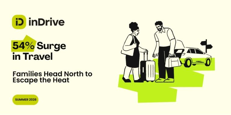Families Head North to Escape the Heat: inDrive Reports 54% Surge in Travel