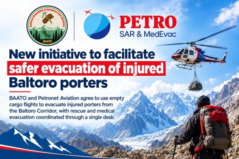 New initiative to facilitate safer evacuation of injured Baltoro porters